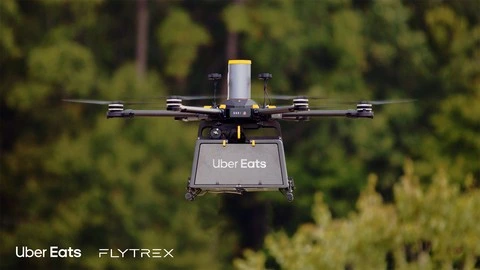 Uber Partners with Flytrex to Launch Drone Delivery Service